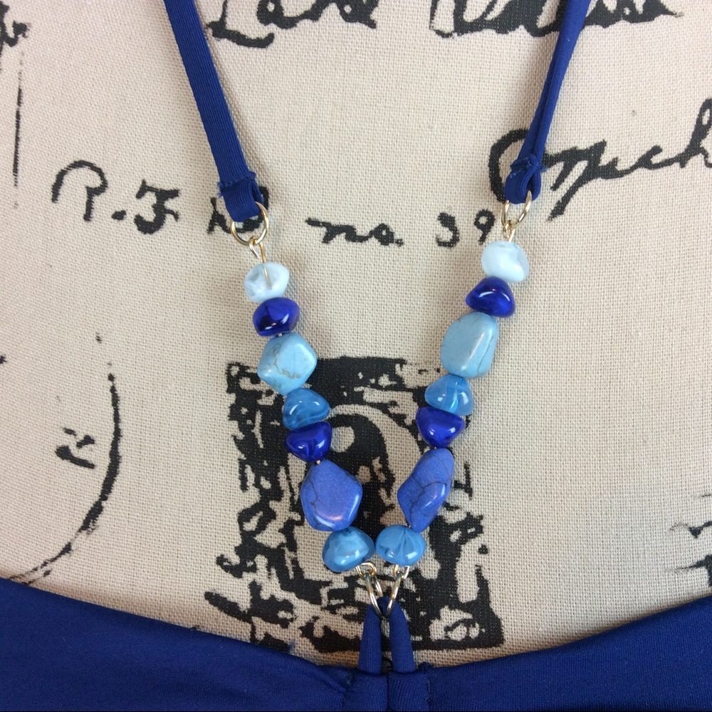 New Ralph Lauren Stone Accent Bikini Top 16 - Picture 4 of 7